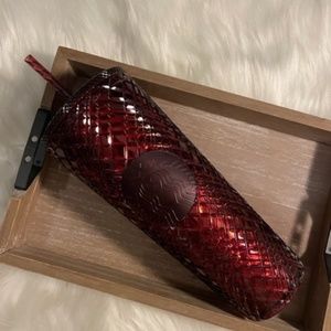 Starbucks Winter 2022 Red Jeweled Cold Cup